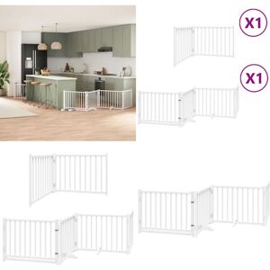 VIDAXL Barrière Pour Chien Porte Pliable 6panneaux Blanc Bois Peuplier - Barrière Pour Chien Pliable - Barrière Pour Chien Bois - Publicité VIDAXL Barrière Pour Chien Porte Pliable 6panneaux Blanc Bois Peuplier - Barrière Pour Chien Pliable - Barrière Pour Chien Bois - Publicité