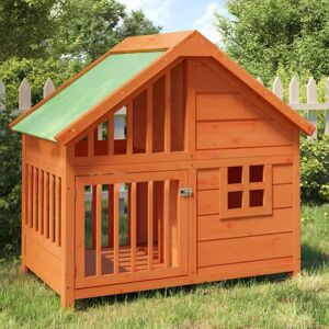 MAISONCHIC Chenil, Enclos Pour Chiens,meuble De Cage Pour Chiens Marron 96x60,5x87 Cm Bois De Pin Solide Fr661228 Design In - Publicité MAISONCHIC Chenil, Enclos Pour Chiens,meuble De Cage Pour Chiens Marron 96x60,5x87 Cm Bois De Pin Solide Fr661228 Design In - Publicité