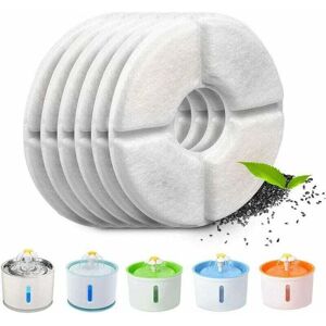 Fitags - Lot De 6 Filtres De Fontaine Automatiques Pour Chat, Avec Résine Et Charbon Actif, Filtre À Eau De Rechange Pour Chiens Et Chats (rond) - Publicité Fitags - Lot De 6 Filtres De Fontaine Automatiques Pour Chat, Avec Résine Et Charbon Actif, Filtre À Eau De Rechange Pour Chiens Et Chats (rond) - Publicité