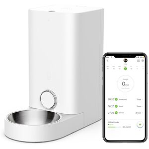 Petkit - Distributeur Automatique de Nourriture avec Bol en Acier Inoxydable, contrôle par app, Affichage led pour Faible quantité de Nourriture, Distributeur de Nourriture pour Chat(Chien) – 2.8L - Publicité