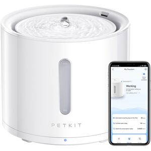 Eversweet Solo 2 Pompe sans Fil,Fontaine d'eau pour Animaux, Contrôlé par l'APP, Ultra Silencieux , Mode Smart/Normal/DND, fenêtre de Niveau d'eau, Distributeur d'eau pour Chats et Chiens - 2L - Petkit - Publicité