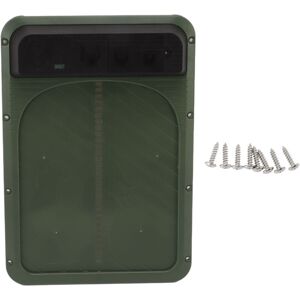 ALLAUVE Porte De Poulailler Automatique À Capteur De Lumière, Alimentation Par Pile, Plastique Vert Olive Pour Ferme - Publicité ALLAUVE Porte De Poulailler Automatique À Capteur De Lumière, Alimentation Par Pile, Plastique Vert Olive Pour Ferme - Publicité