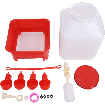 SJLERST Abreuvoir Automatique Pour Volaille, Grande Capacité 10l, Multifonctionnel, 4 Bols, Distributeur D'Eau Pour Poulet, Ferme - Publicité SJLERST Abreuvoir Automatique Pour Volaille, Grande Capacité 10l, Multifonctionnel, 4 Bols, Distributeur D'Eau Pour Poulet, Ferme - Publicité