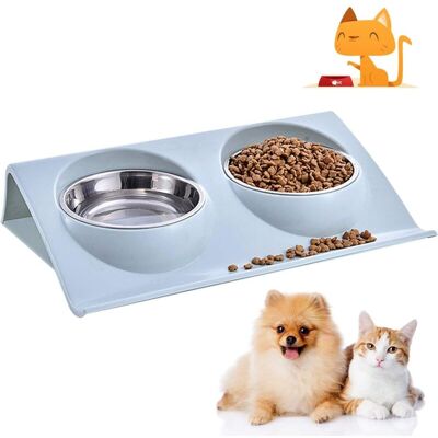 MOXIE Gamelle Pour Chien Et Chat, Antidérapante Gamelle Pour Chat Et Chien, Bol Pour Chien Chat Chaton Chiot, Gamelle Pour Chat Chien Double Inoxydable Bol En Acier Inoxydable Base Antidérapante - Publicité MOXIE Gamelle Pour Chien Et Chat, Antidérapante Gamelle Pour Chat Et Chien, Bol Pour Chien Chat Chaton Chiot, Gamelle Pour Chat Chien Double Inoxydable Bol En Acier Inoxydable Base Antidérapante - Publicité
