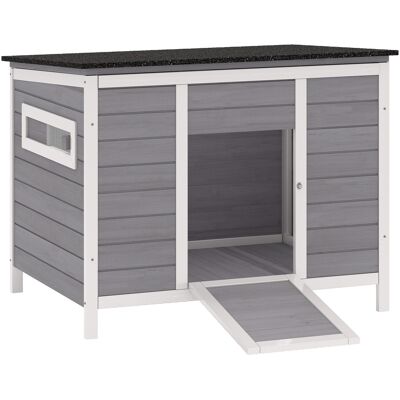 DEVOKO Maison À Canard Avec Toit, En Bois, 93 X 70 X 72 Cm, Pour Maison Et Usage Quotidien, Multicolore, Fenêtres Et Rampe, Format Pratique - Publicité DEVOKO Maison À Canard Avec Toit, En Bois, 93 X 70 X 72 Cm, Pour Maison Et Usage Quotidien, Multicolore, Fenêtres Et Rampe, Format Pratique - Publicité