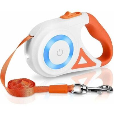ABYSSE Laisse Rétractable Automatique Pour Chien 5m : Avec Lumière Led Laisse Chien Rétractable Anti-emmêlement Laisse Chien, Pour Petit Moyen Grand Chiens, - Publicité ABYSSE Laisse Rétractable Automatique Pour Chien 5m : Avec Lumière Led Laisse Chien Rétractable Anti-emmêlement Laisse Chien, Pour Petit Moyen Grand Chiens, - Publicité