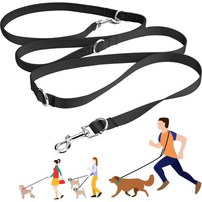 Vision Laisse Pour Chien, 2,4 M Réglable En Nylon, Double Laisse Pour Chiens De Petite, Moyenne Ou Grande Taille, Laisse Mains Libres - Publicité Vision Laisse Pour Chien, 2,4 M Réglable En Nylon, Double Laisse Pour Chiens De Petite, Moyenne Ou Grande Taille, Laisse Mains Libres - Publicité