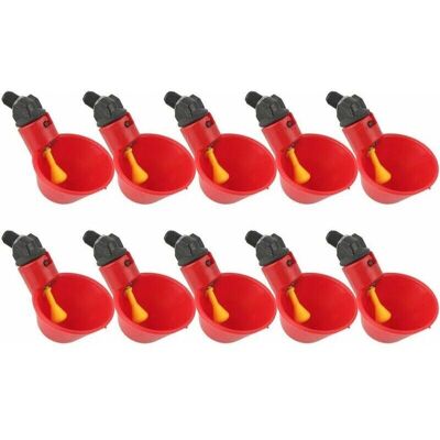 ENLENK Abreuvoir Poules, 10pcs Abreuvoir Poule À La Volaille Bols Distributeur De Boisson Rouge Troupeau Canard Oiseau Alimentation Eau Pour Pigeons - Publicité ENLENK Abreuvoir Poules, 10pcs Abreuvoir Poule À La Volaille Bols Distributeur De Boisson Rouge Troupeau Canard Oiseau Alimentation Eau Pour Pigeons - Publicité