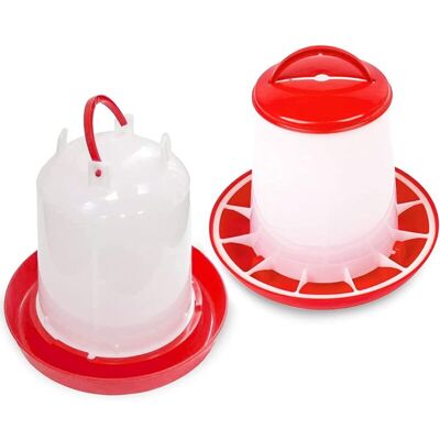 MOXIE Ensemble De 2 Abreuvoirs 3l Et Mangeoire 2kg, Abreuvoir Entièrement Automatique Pour Poussins, - Publicité MOXIE Ensemble De 2 Abreuvoirs 3l Et Mangeoire 2kg, Abreuvoir Entièrement Automatique Pour Poussins, - Publicité