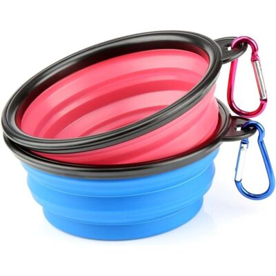 Melissa 2 Chien Bol Pliable Voyage Chien Bol D'Eau Portable Chat Pet Silicone Bol De Nourriture Petit - Publicité Melissa 2 Chien Bol Pliable Voyage Chien Bol D'Eau Portable Chat Pet Silicone Bol De Nourriture Petit - Publicité