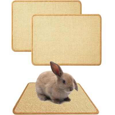 Bunthaus Lot De 2 Tapis À Gratter Naturels Pour Lapin, Tapis De Soin Des Griffes Et Des Dents Pour Cages, Jouets À Mâcher Pour Cage À Lapin, Literie Pour Mordre Et Dormir - Publicité Bunthaus Lot De 2 Tapis À Gratter Naturels Pour Lapin, Tapis De Soin Des Griffes Et Des Dents Pour Cages, Jouets À Mâcher Pour Cage À Lapin, Literie Pour Mordre Et Dormir - Publicité