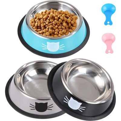 OEM Gamelle Pour Chat, 3 Pièces Gamelle Chat En Acier Inoxydable Ensemble,gamelles D'Eau Pour Chatpour Chiots Hamsters Lapins Petits Animaux - Publicité OEM Gamelle Pour Chat, 3 Pièces Gamelle Chat En Acier Inoxydable Ensemble,gamelles D'Eau Pour Chatpour Chiots Hamsters Lapins Petits Animaux - Publicité