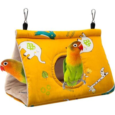 OEM Perroquet Hamac Nid D'Oiseau Chaud Doux Hamac En Peluche Suspendu Cage Tente Pour Perruche Calopsitte Amazones Cacatoès Canari Cage Jouet S - Publicité OEM Perroquet Hamac Nid D'Oiseau Chaud Doux Hamac En Peluche Suspendu Cage Tente Pour Perruche Calopsitte Amazones Cacatoès Canari Cage Jouet S - Publicité