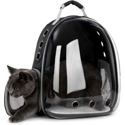 XVX Sac De Transport Pour Animaux Transparent Avec Ventilation 360°, Design Capsule Ergonomique Dosable, Noir – Pour Chiens Et Chats - Publicité XVX Sac De Transport Pour Animaux Transparent Avec Ventilation 360°, Design Capsule Ergonomique Dosable, Noir – Pour Chiens Et Chats - Publicité