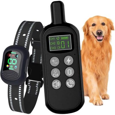 AAMIRA Collier De Dressage Pour Chien Avec Mode Vibration, Son, Choc Statique Et Lumière, Avec Fonction, Interphone En Temps Réel, Ipx67 Résistant À L’eau, Adapté Aux Chiens De Petites Et Moyennes Tailles - Publicité AAMIRA Collier De Dressage Pour Chien Avec Mode Vibration, Son, Choc Statique Et Lumière, Avec Fonction, Interphone En Temps Réel, Ipx67 Résistant À L’eau, Adapté Aux Chiens De Petites Et Moyennes Tailles - Publicité