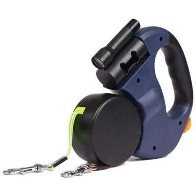 ABYSSE Laisse Rétractable Pour Chien Double 3m – 360° Anti-emmêlement – Supporte Jusqu'à 22,7 Kg – Nylon Non Toxique Et Poignée Antidérapante – - Publicité ABYSSE Laisse Rétractable Pour Chien Double 3m – 360° Anti-emmêlement – Supporte Jusqu'à 22,7 Kg – Nylon Non Toxique Et Poignée Antidérapante – - Publicité