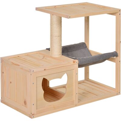 ARRIGONI Arbre À Chat Design Contemporain Griffoir Grattoir Sisal Naturel Centre D'Activités Niche Hamac Plate-formes Bois Massif Sapin Lin Gris - Publicité ARRIGONI Arbre À Chat Design Contemporain Griffoir Grattoir Sisal Naturel Centre D'Activités Niche Hamac Plate-formes Bois Massif Sapin Lin Gris - Publicité