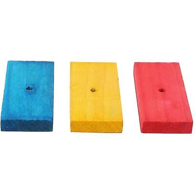 LISATR Blocs De Bois Rectangulaires Colorés À Mâcher, Accessoires Pour Hamster, Lapin Et Oiseau - Publicité LISATR Blocs De Bois Rectangulaires Colorés À Mâcher, Accessoires Pour Hamster, Lapin Et Oiseau - Publicité