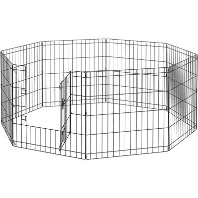 HEAT Enclos Modulaire Pour Chiens, Lapins Et Rongeurs Clôture Pour Petits Animaux, Utilisable À L'Intérieur Comme À L'Extérieur Pliable 8 Panneaux - Publicité HEAT Enclos Modulaire Pour Chiens, Lapins Et Rongeurs Clôture Pour Petits Animaux, Utilisable À L'Intérieur Comme À L'Extérieur Pliable 8 Panneaux - Publicité