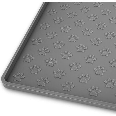 Vision Set De Table Pour Chien Et Chat, Anti-débordement, Convient Aux Petits, Moyens Et Grands Animaux, 48 X 30 Cm, Gris, Silicone - Publicité Vision Set De Table Pour Chien Et Chat, Anti-débordement, Convient Aux Petits, Moyens Et Grands Animaux, 48 X 30 Cm, Gris, Silicone - Publicité