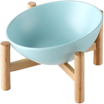 Generic Gamelles En Céramique Pour Chien Avec Support Gamelle En Céramique Anti-déversement Avec Support En Bois Antidérapant Pour Chatons, Chiots - Publicité Generic Gamelles En Céramique Pour Chien Avec Support Gamelle En Céramique Anti-déversement Avec Support En Bois Antidérapant Pour Chatons, Chiots - Publicité
