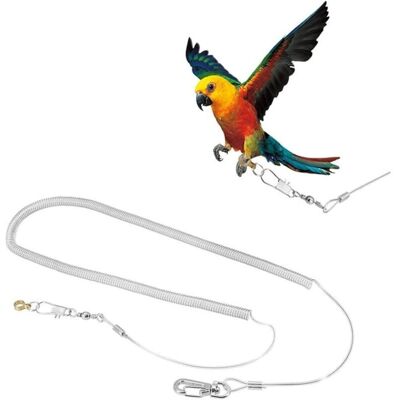 MOXIE 6m Oiseau Perroquet Volant Corde Réglable Anti-morsure Volant Corde D'Entraînement Laisse Oiseaux Harnais Corde Pet Traction Extérieure Pour Cacatoès Perruche Calopsitte (foot Ring Dia. 4.5mm) - Publicité MOXIE 6m Oiseau Perroquet Volant Corde Réglable Anti-morsure Volant Corde D'Entraînement Laisse Oiseaux Harnais Corde Pet Traction Extérieure Pour Cacatoès Perruche Calopsitte (foot Ring Dia. 4.5mm) - Publicité