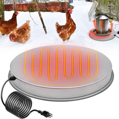 OEM Base De Chauffe-eau Pour Poulet De 14 Pouces, Base De Chauffe-abreuvoir Pour Volaille De 5 Gallons Avec Thermostat Et Cordon D'Alimentation, Dégivreur D'Hiver Électrique Automatique Pour Abreuvoir À P - Publicité OEM Base De Chauffe-eau Pour Poulet De 14 Pouces, Base De Chauffe-abreuvoir Pour Volaille De 5 Gallons Avec Thermostat Et Cordon D'Alimentation, Dégivreur D'Hiver Électrique Automatique Pour Abreuvoir À P - Publicité