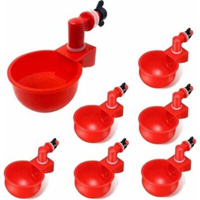 ENLENK 6pcs Automatiques Supplies Abreuvoir Poules Tasses À Bol Bol En Plastique, Volailles Distributeurs D'Eau Automatique De L'Eau Potable Tasses Pour Poussins Cailles Canards Bird - Publicité ENLENK 6pcs Automatiques Supplies Abreuvoir Poules Tasses À Bol Bol En Plastique, Volailles Distributeurs D'Eau Automatique De L'Eau Potable Tasses Pour Poussins Cailles Canards Bird - Publicité