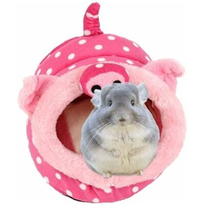 ABYSSE Panier Pour Cochons D'Inde Adulte Et Bébé En Peluche Avec Coussin Amovible Ultra Doux Et Confortable Nid Lit Maison Niche Grotte Abri Chaud Pour Hérisson Hamster Chinchilla Écureuil Lapin Chat Rose - Publicité ABYSSE Panier Pour Cochons D'Inde Adulte Et Bébé En Peluche Avec Coussin Amovible Ultra Doux Et Confortable Nid Lit Maison Niche Grotte Abri Chaud Pour Hérisson Hamster Chinchilla Écureuil Lapin Chat Rose - Publicité