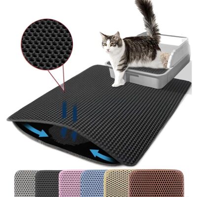 ENLENK Grand Tapis Anti-éclaboussures Et Antidérapant Pour Chat, Accessoires Pour Chats - Publicité ENLENK Grand Tapis Anti-éclaboussures Et Antidérapant Pour Chat, Accessoires Pour Chats - Publicité