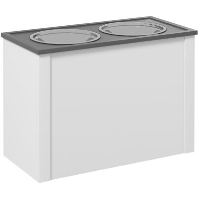 OEM Gamelle Pour Chien, Station D'Alimentation Avec Rangement, Bol D'Eau, Support Pour Gamelles De 2 L En Acier Inoxydable, Support Pour Gamelles, Gamelle Pour Grands Chiens, Blanc - Publicité OEM Gamelle Pour Chien, Station D'Alimentation Avec Rangement, Bol D'Eau, Support Pour Gamelles De 2 L En Acier Inoxydable, Support Pour Gamelles, Gamelle Pour Grands Chiens, Blanc - Publicité