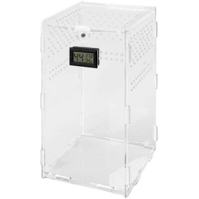 RDTD Boîte D'Alimentation Pour Reptiles, Terrarium Pour Insectes, Habitat En Acrylique Pour Araignées - Publicité RDTD Boîte D'Alimentation Pour Reptiles, Terrarium Pour Insectes, Habitat En Acrylique Pour Araignées - Publicité