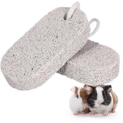 LISATR Lot De 2 Pierres À Aiguiser Pour Dents D'Animaux De Compagnie, En Minéral De Calcium, 9 X 4,5 Cm, Pour Molaires De Souris, Lapins, Écureuils, Hamsters Et Autres Petits Animaux De Compagnie.-9.00x4.50x - Publicité LISATR Lot De 2 Pierres À Aiguiser Pour Dents D'Animaux De Compagnie, En Minéral De Calcium, 9 X 4,5 Cm, Pour Molaires De Souris, Lapins, Écureuils, Hamsters Et Autres Petits Animaux De Compagnie.-9.00x4.50x - Publicité