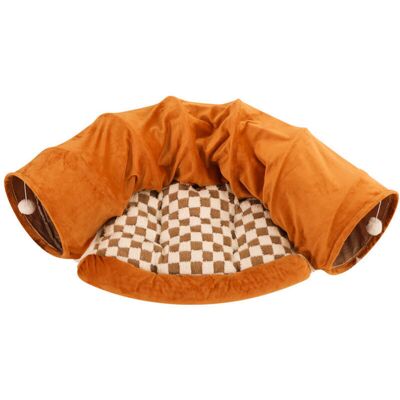 SANS MARQUE Tunnel Pliable Pour Lapins, Jouet Avec Tapis Amovible, Niche Et Cachette Pour Chats, Chatons, Lapins, Cochons D'Inde Et Chatons (marron) - Publicité SANS MARQUE Tunnel Pliable Pour Lapins, Jouet Avec Tapis Amovible, Niche Et Cachette Pour Chats, Chatons, Lapins, Cochons D'Inde Et Chatons (marron) - Publicité