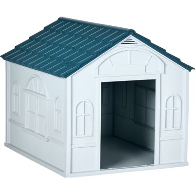 ARRIGONI Niche Pour Chien De Taille Moyenne Et Grande Max 30 Kg En Pp Impermeable 84.2x98.2x82 Cm Bleu - Publicité ARRIGONI Niche Pour Chien De Taille Moyenne Et Grande Max 30 Kg En Pp Impermeable 84.2x98.2x82 Cm Bleu - Publicité