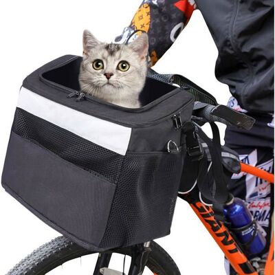 ECLEANFY Panier À Vélo Pliable, Amovible Vélo Guidon Panier, Cycle Avant Toile Panier Transporteur Sac Pet Carrier Facile À Installer - Publicité ECLEANFY Panier À Vélo Pliable, Amovible Vélo Guidon Panier, Cycle Avant Toile Panier Transporteur Sac Pet Carrier Facile À Installer - Publicité