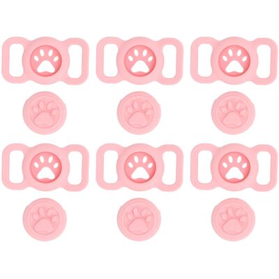 PELTOR Jeffergarden porte-airtag Silicone Pour Collier - 6 Pièces Rose - Protection Anti-perte Pour Chats/chiens - Publicité PELTOR Jeffergarden porte-airtag Silicone Pour Collier - 6 Pièces Rose - Protection Anti-perte Pour Chats/chiens - Publicité