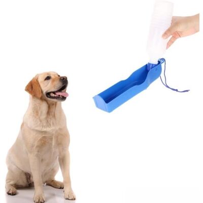 Cellfast Bouteille D'Eau Boisson Pour Chien 500ml Portable Animaux Voiture Voyage Randonnée Promenade En Plein Air 26 X 6.7 X 6.5 Cm Bleu - Publicité Cellfast Bouteille D'Eau Boisson Pour Chien 500ml Portable Animaux Voiture Voyage Randonnée Promenade En Plein Air 26 X 6.7 X 6.5 Cm Bleu - Publicité