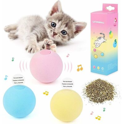 BRINSEA Balles De Jouet Pour Chat - Jouets Interactifs Pour Chat Pour Chats D'Intérieur Jouets Pour Chat Rechargeables Chaton Pet Cat Kick Ball Toys Amusants Et Réalistes Animal Meows 3-pack - Publicité BRINSEA Balles De Jouet Pour Chat - Jouets Interactifs Pour Chat Pour Chats D'Intérieur Jouets Pour Chat Rechargeables Chaton Pet Cat Kick Ball Toys Amusants Et Réalistes Animal Meows 3-pack - Publicité
