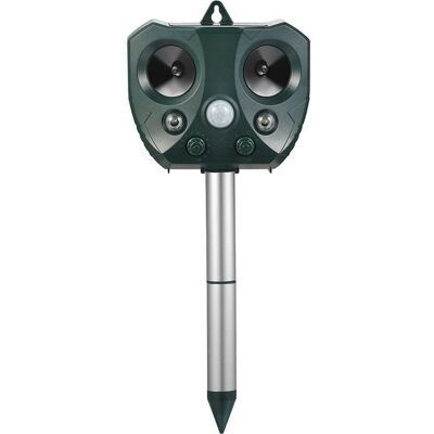 Vision Répulsif Ultrasonique À Énergie Solaire, Détecteur De Mouvement Infrarouge (pir) Pour Jardin, Oiseaux, Chats, Chiens, Renards, Afin D'Éloigner Les Animaux. Publicité Vision Répulsif Ultrasonique À Énergie Solaire, Détecteur De Mouvement Infrarouge (pir) Pour Jardin, Oiseaux, Chats, Chiens, Renards, Afin D'Éloigner Les Animaux. Publicité
