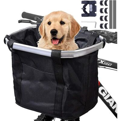 ENLENK Panier De Vélo, Amovible Vélo Guidon Panier, Cycle Avant Toile Panier Transporteur Sac Pet Carrier En Alliage D'Aluminium Pour Vtt - Publicité ENLENK Panier De Vélo, Amovible Vélo Guidon Panier, Cycle Avant Toile Panier Transporteur Sac Pet Carrier En Alliage D'Aluminium Pour Vtt - Publicité