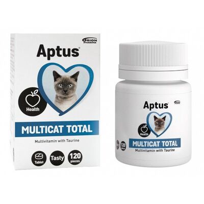 Aptus Multicat Total 120 comprimés - Complément alimentaire pour chats - Publicité Aptus Multicat Total 120 comprimés - Complément alimentaire pour chats - Publicité