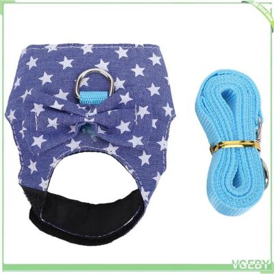 OEM Ensemble Harnais Et Laisse Pour Lapin - Fafeicy - Taille M - Bleu Motif Étoile - Bords Doux Rembourrés - Doubles Boucles De Sécurité - Publicité OEM Ensemble Harnais Et Laisse Pour Lapin - Fafeicy - Taille M - Bleu Motif Étoile - Bords Doux Rembourrés - Doubles Boucles De Sécurité - Publicité
