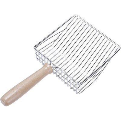 ECLEANFY Pelle À Litière Pour Chat, Pelle À Litière En Métal Avec Manche En Bois, Pelle À Litière Pour Chat Et Chien, 28 Cm - Publicité ECLEANFY Pelle À Litière Pour Chat, Pelle À Litière En Métal Avec Manche En Bois, Pelle À Litière Pour Chat Et Chien, 28 Cm - Publicité
