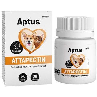 Aptus Attapectin Supplément Vétérinaire - Soutient la digestion chez les chiens et chats - Publicité Aptus Attapectin Supplément Vétérinaire - Soutient la digestion chez les chiens et chats - Publicité