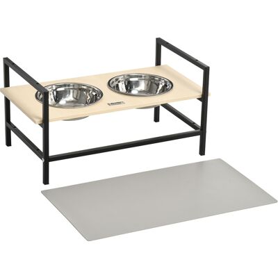 TORMATOR Gamelle Chien Surélevée Double Porte-gamelle Avec 2 Bols Amovibles En Acier, Hauteur Réglable 11/21,5/32 Cm Et 1 Tapis - Publicité TORMATOR Gamelle Chien Surélevée Double Porte-gamelle Avec 2 Bols Amovibles En Acier, Hauteur Réglable 11/21,5/32 Cm Et 1 Tapis - Publicité
