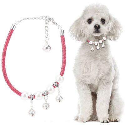 PELTOR Jeffergarden Collier Mignon Et Ajustable Pour Chien Et Chat - Avec Grelot - Pour La Plupart Des Animaux De Compagnie - Taille M - Rose - Publicité PELTOR Jeffergarden Collier Mignon Et Ajustable Pour Chien Et Chat - Avec Grelot - Pour La Plupart Des Animaux De Compagnie - Taille M - Rose - Publicité