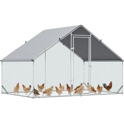 ARRIGONI Enclos Poulailler Chenil Volière Extérieur 6 M² - Parc Grillagé Dim. 3l X 2l X 2h M - Espace Couvert - Acier Galvanisé - Publicité ARRIGONI Enclos Poulailler Chenil Volière Extérieur 6 M² - Parc Grillagé Dim. 3l X 2l X 2h M - Espace Couvert - Acier Galvanisé - Publicité