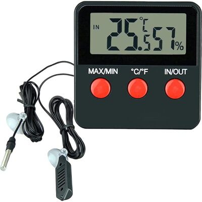 Vision Thermomètre-hygromètre Numérique Lcd Pour Reptiles, Terrariums, Animaux De Compagnie, Incubateurs Et Aquariums (pile Non Incluse) - Publicité Vision Thermomètre-hygromètre Numérique Lcd Pour Reptiles, Terrariums, Animaux De Compagnie, Incubateurs Et Aquariums (pile Non Incluse) - Publicité