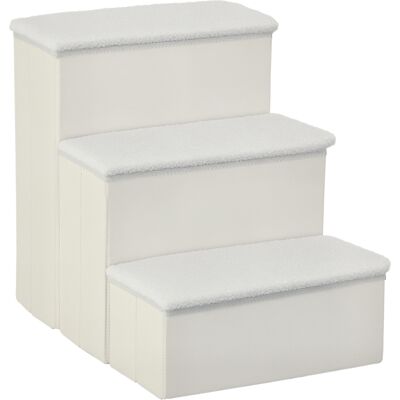 PawHut - Tiertreppe - Blanc - 40 cm - Pet Stair - Publicité PawHut - Tiertreppe - Blanc - 40 cm - Pet Stair - Publicité